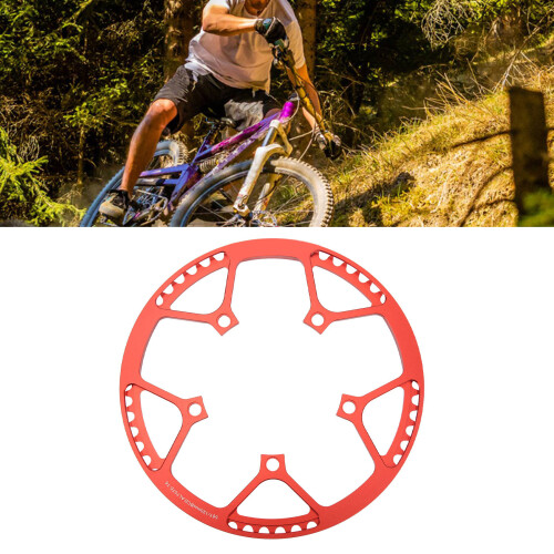 Red 58T Aluminium Chainring CNC Precision