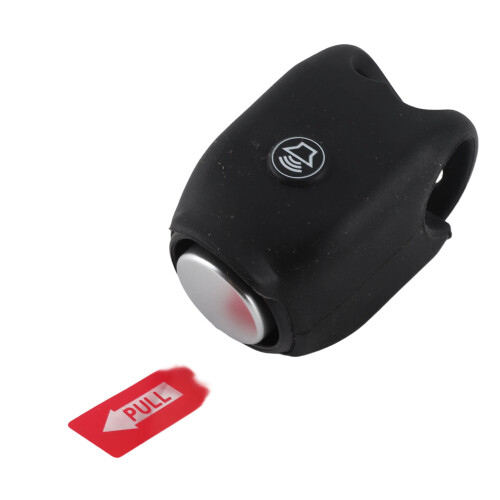 Black Silicone Bicycle Alarm 120dB