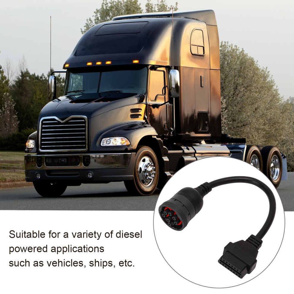 J1939 Truck Diagnostic Cable 9 To 16 Pin 7444352469444