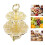 2 Tier Gold Cupcake Tower Stand 1