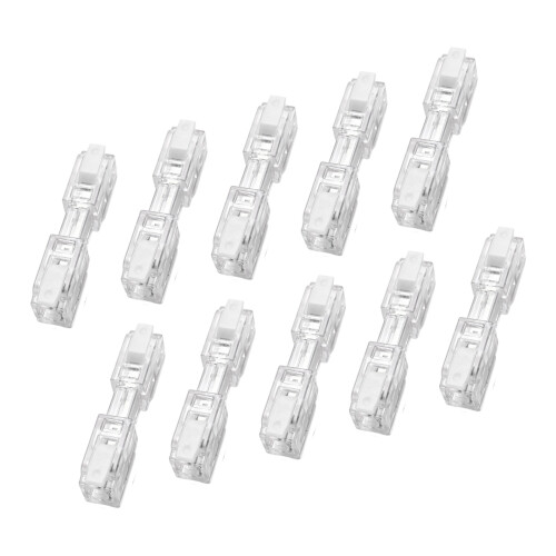 10Pcs Push Button Wire Connector for 0.5-4Mm² Hard & 0.5-White
