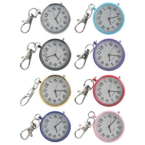 Groot 40 mm digitaal sleutelhangerhorloge met-Rood 1
