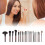 21 Stück Make-up-Pinsel Holzgr 11