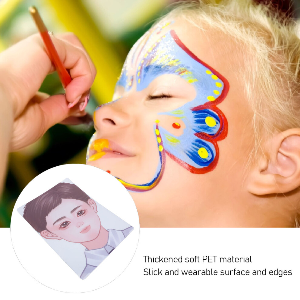 Beginner Face Painting Practice Boards A4 3pcs