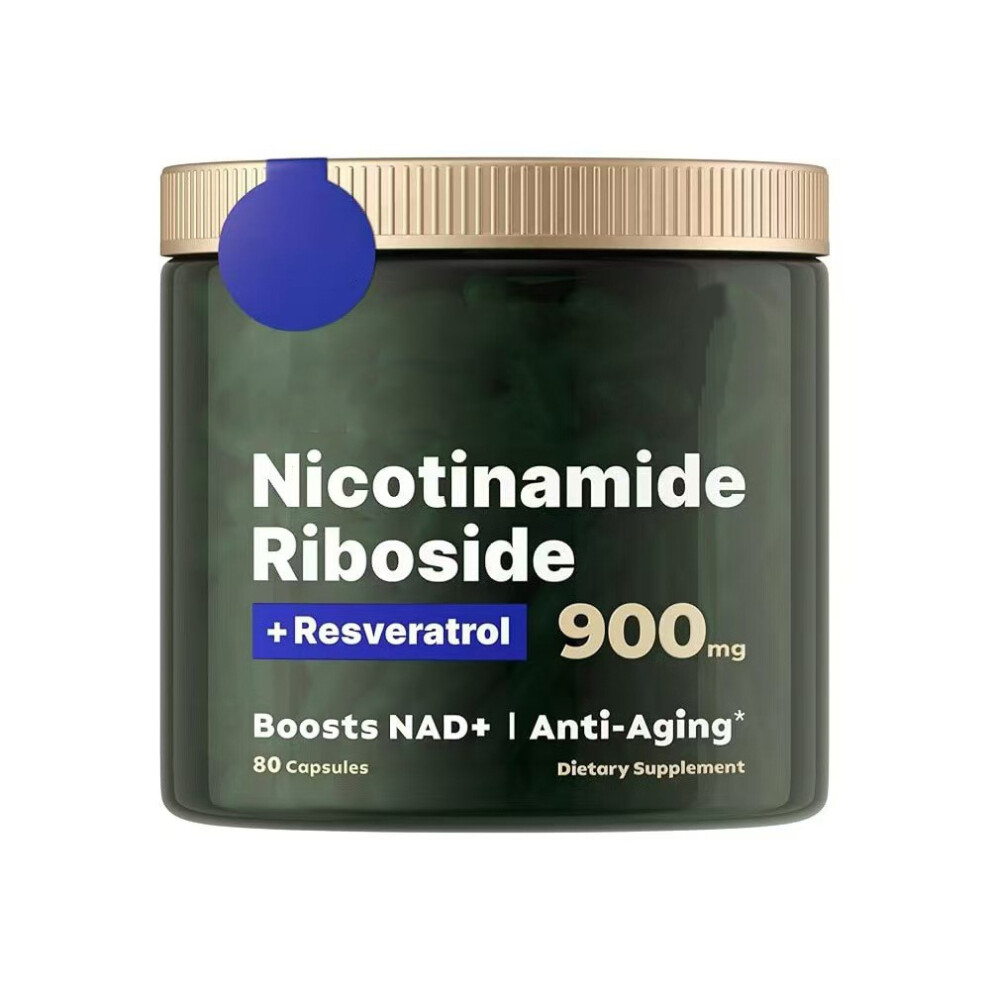 (1PC) Liposomal Nicotinamide Riboside NR + Resveratrol Supplement 900mg, 80 Capsules