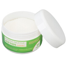 Glycolsäure-Pads - 50 Stück - Baumwollpads fürs Gesicht