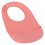 Baby Silicone Bib Dishwasher Safe Pink 1