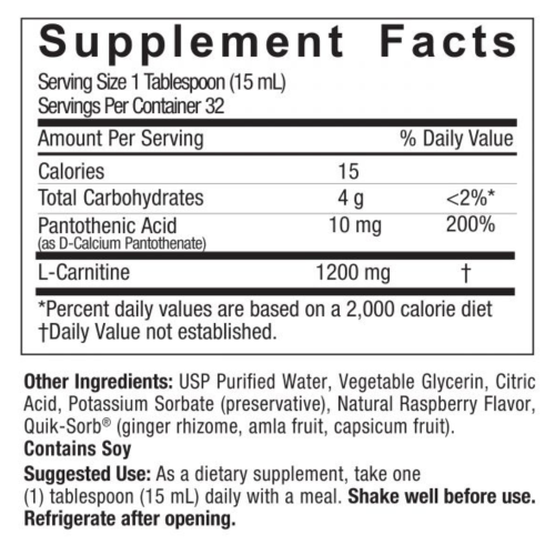 Nature's Answer, L-Carnitina Liquida, 16 fl oz (480 ml) 2