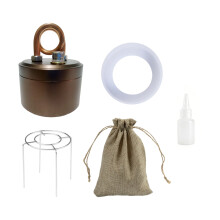 Brûleurs de Camping à liqueur légère, poêle-marron plat
