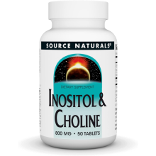 Source Naturals Inositol & Choline 800mg Tablets - 50 Count