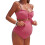 Umstands-Badeanzug-Set mit hoher Taille, bequemer Abdeckung,-L 1