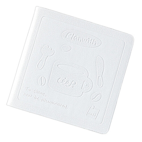 Carnet de poche élégant en cuir PU pour carnet de notes-Blanc