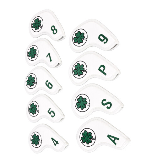 White PU Golf Iron Headcovers 9 Set