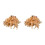2 Pieces Bohemian Style Feather Bracelets Handmade For-Camel 1