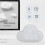 Cloud Shaped Digital Alarm Clock White 1