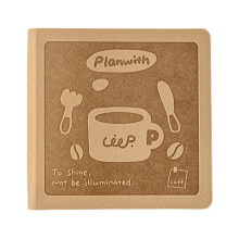 Kleine notitieboekje Miniatuur Compacts-koffie bruin