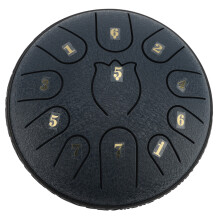 Navy Blue 11 Note Outdoor Rain Drum 6 Inch