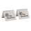 Durable No Smoking Tent Sign Set of 2 1