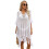 Breathable Knitted Bikini Wrap Cover Casual Sun-White 1