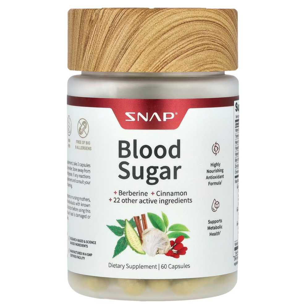 Snap Supplements , Blood Sugar Blend 60 Capsules