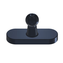 Magnetische 17 mm kogelkop telefoonstandaard basis-Zwart