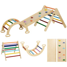 5-in-1 Toddler Climbing Frame with Ramp, Arch