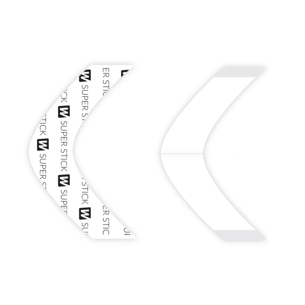 Walker Tape Unisex Clear Super Stick Tape Contours - Aa, 36 Pack