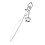 Vintage Star Shape Key Holder Lightweight Portable Design-White 1