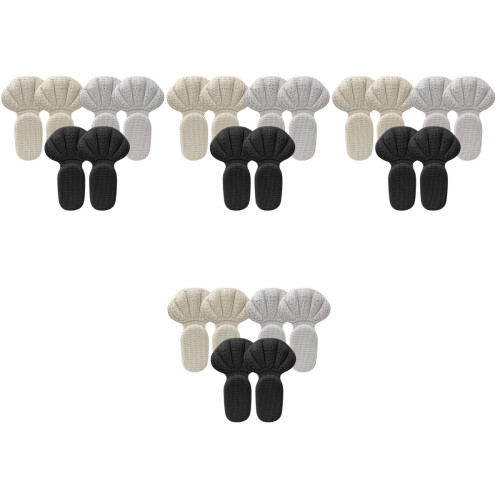 12Paires Grips Talons Autoadhésifs Coussinets Couleur Variée
