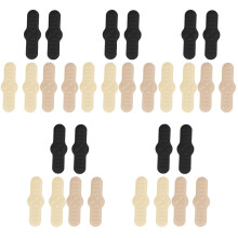 15Paires Garnitures Talons Fines Anti-Frottements Assorties