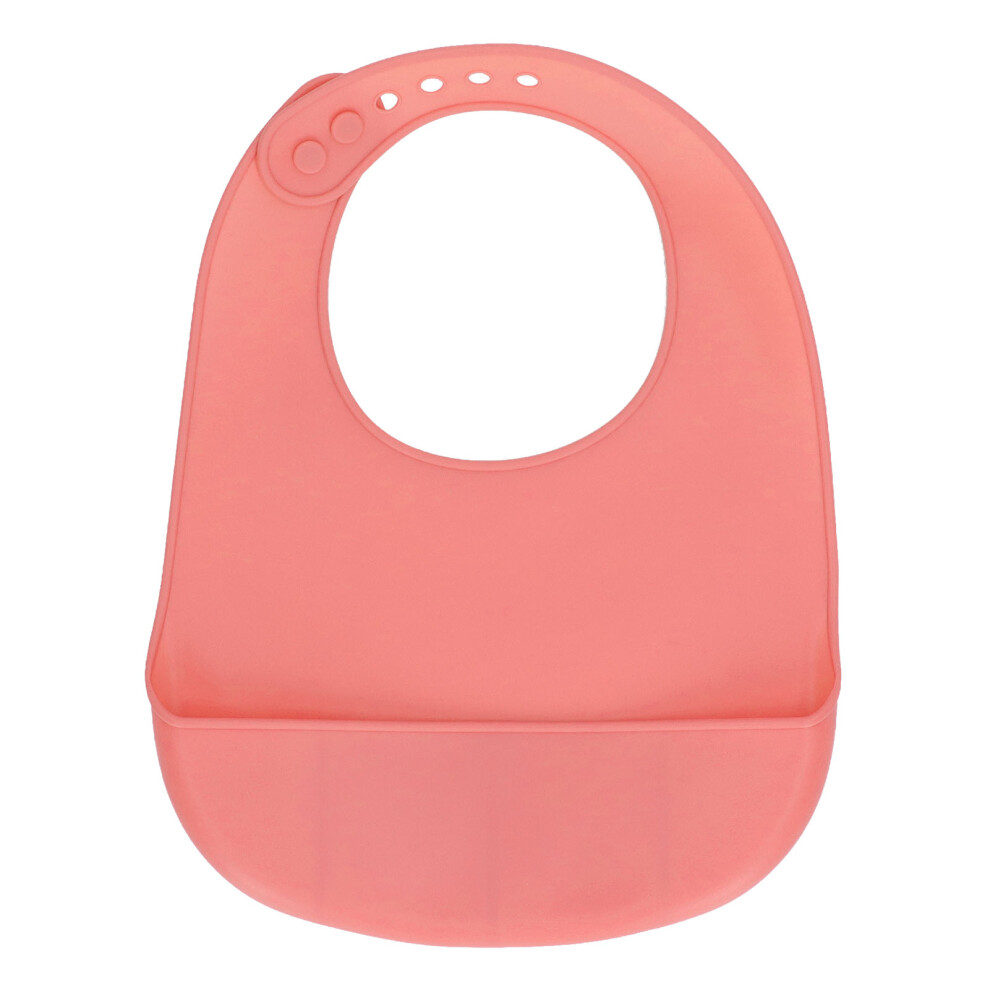 Soft Silicone Feeding Bib Adjustable Neck