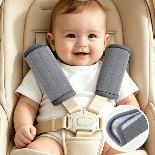 2 Pack Baby Strollers Shoulder Cushions Washable Spandex-color3 2