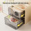 Contemporary Desktop Storage Unit Having Smooth Sliding-Yellow 3