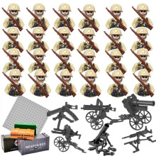Set 24pc WWII Italian Military Mini Figures Building Kit fit for Lego