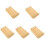 5Pcs Gathering Fruit Plate Light Yellow Thick Dessert Tray 1