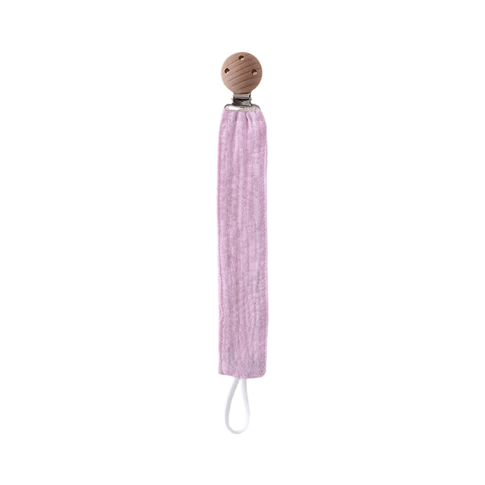 Baby Pacifier Clip Chain Secure Anti Loss Teether-Sakura Pink