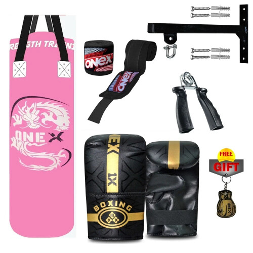 3ft Punch Bag Set with Gloves & Wall Bracket