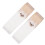 1 Pair Soft Cotton Extended Socks For Toddlers-White 1