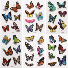 Butterflies Body Tattoos Stickers Waterdichte Tijdelijke Decor