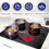 4 Zone Ceramic Hob with Knob, Easy Use, 6000W, 9 cooking power setting, Black 3
