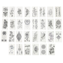 90Pcs Lively Party Flower Tattoos Decals Waterproof Temporary Stickers