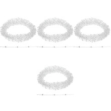 4Rouleaux Chaînes Bracelet Argentées Matériau Cuivre Pour DIY