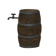 2Pièces Mini Barils En Bois Cask Robinet Pour Cadeau DIY