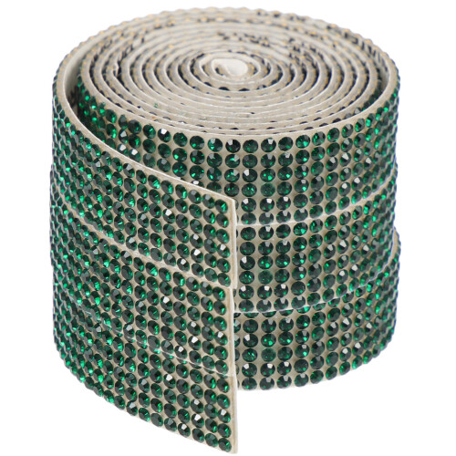 3Rouleaux Ruban Strass Vert Résistant Facile À Découper Pour Artisanat