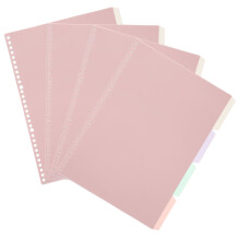 40Pages Cahier De À Spirale PP Avec Onglets