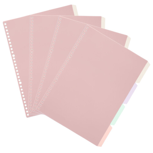40Pages Cahier De À Spirale PP Avec Onglets