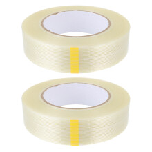 2Rouleaux Ruban Fixation Fibre De Verre Transparent Usage