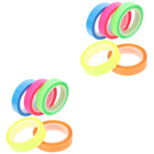 10Rouleaux De Rubans Transparents Multi-Couleurs Pour Marquage Livres