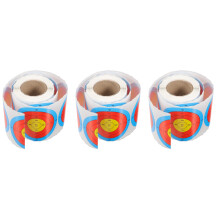 3Rouleaux Étiquettes Cibles Adhésives Fluorescentes Pour Tir
