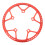 Red 58T Aluminium Chainring CNC Precision 1